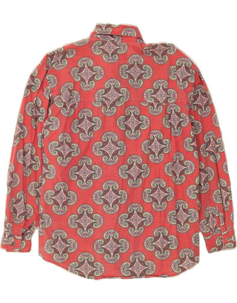 VINTAGE Womens Shirt UK 10/12 Medium  Red Paisley Cotton Vintage Vintage and Second-Hand Vintage from Messina Hembry 