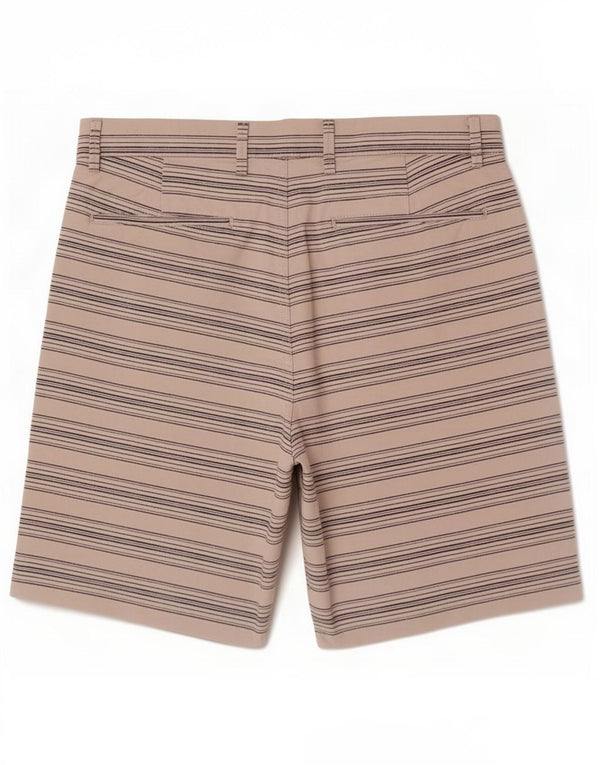 Gap Womens Chino Shorts W32 Large White Striped Cotton