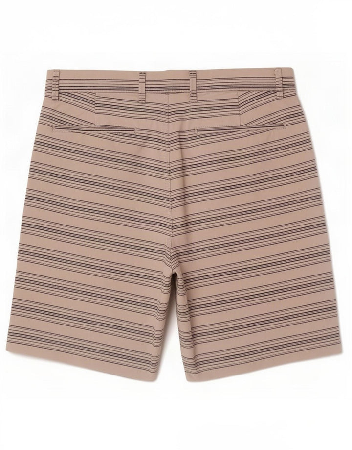 Gap Womens Chino Shorts W32 Large White Striped Cotton