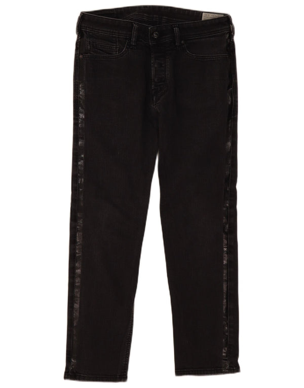 Diesel Womens Straight Jeans W29 L26 Grey Cotton