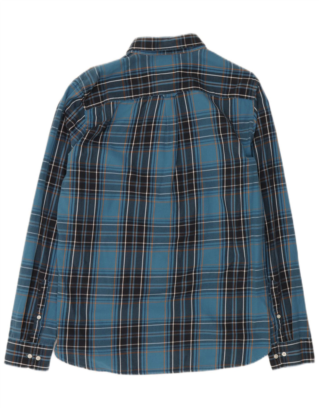 Superdry Mens Checked  Shirt Large Blue Plaid Cotton