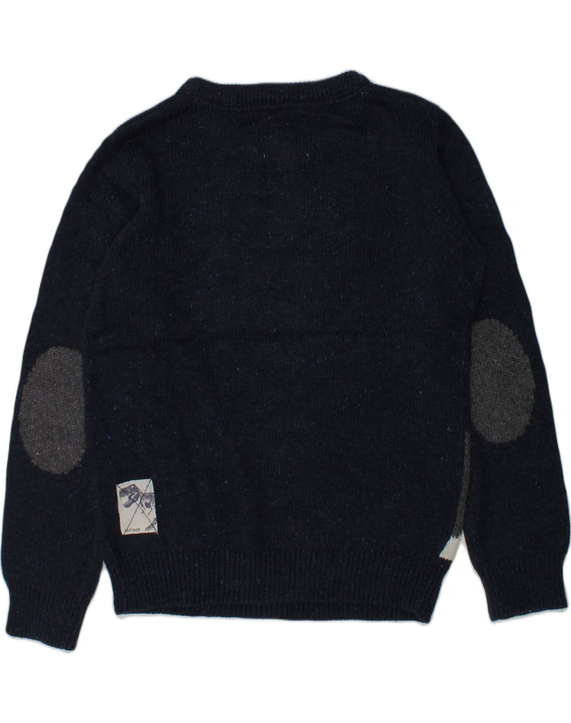 FAT FACE Boys Graphic Crew Neck Jumper Sweater 9-10 Years Navy Blue | Vintage Fat Face | Thrift | Second-Hand Fat Face | Used Clothing | Messina Hembry 