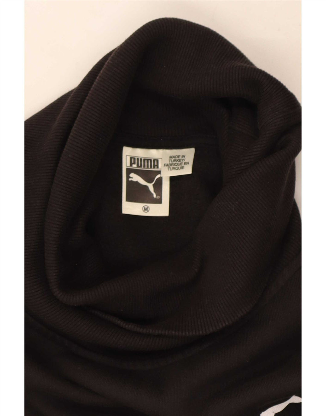 Puma Womens Roll Neck Jumper Dress UK 14 Medium Black Colourblock