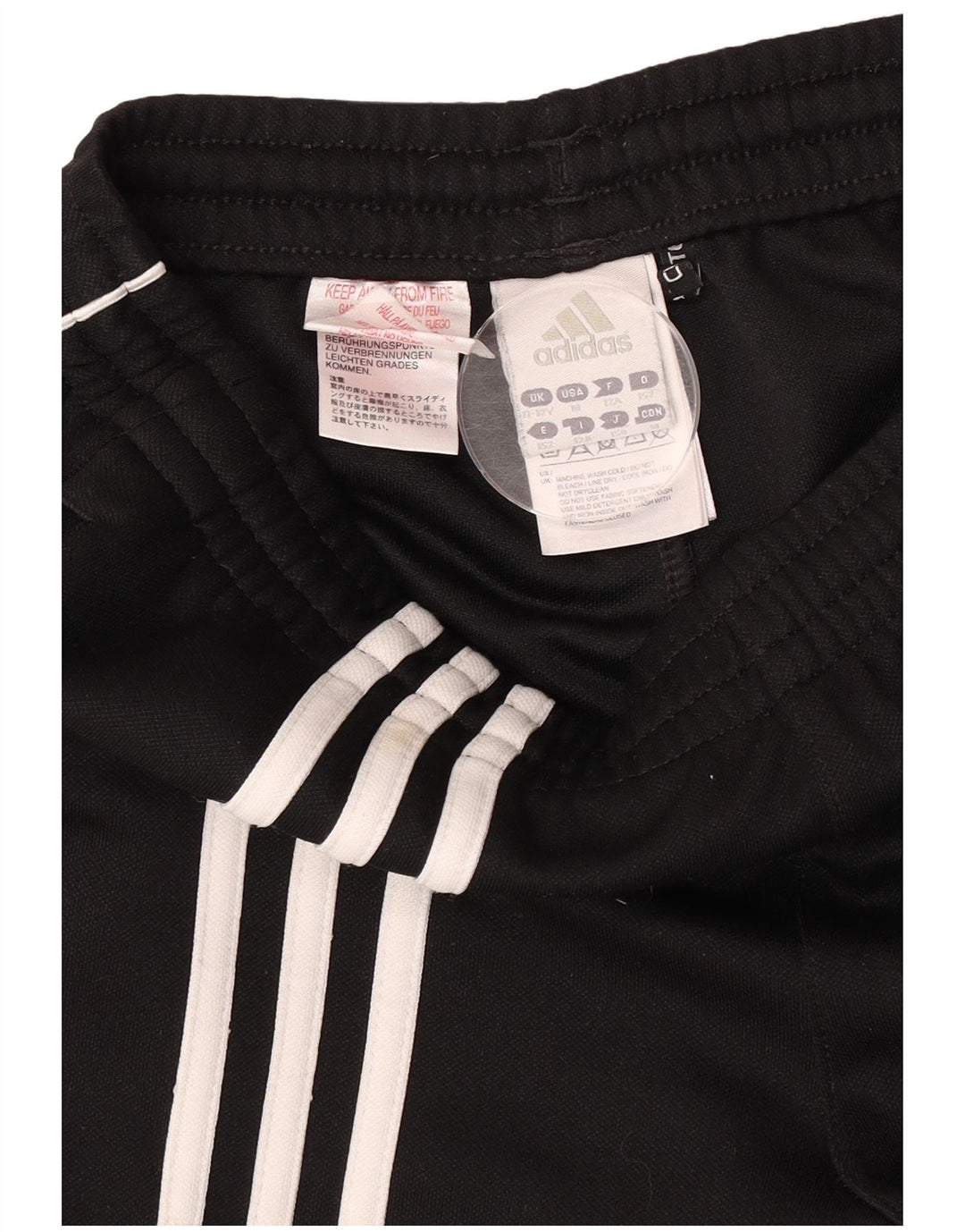 Adidas Boys Climalite Tracksuit Trousers 11-12 Years Black Polyester