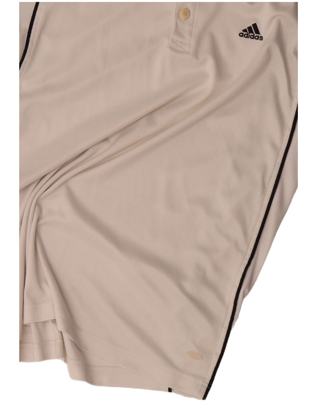 Adidas Mens Polo Shirt UK 42/44 Large White Polyester