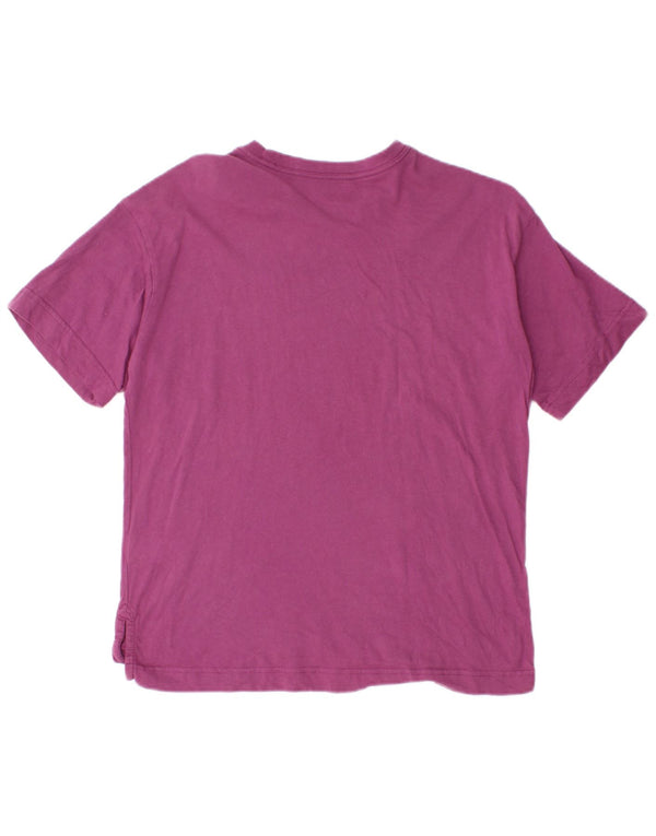 Champion Mens Graphic T-Shirt Top Small Purple Cotton