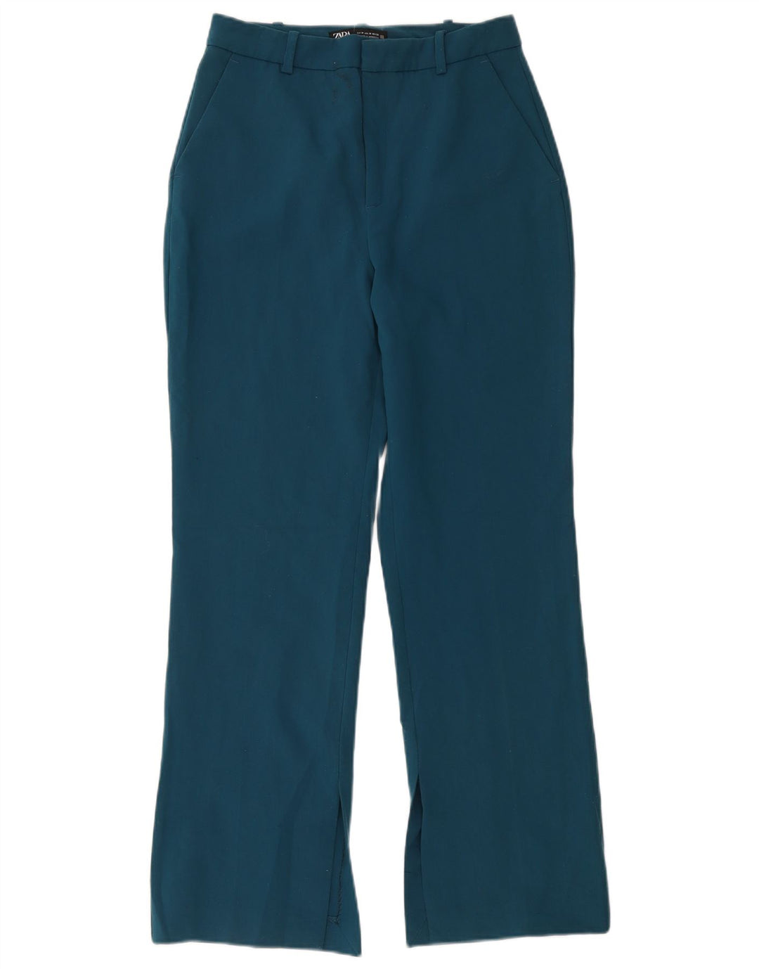 Zara Womens Bootcut Chino Trousers Medium W28 L30 Blue