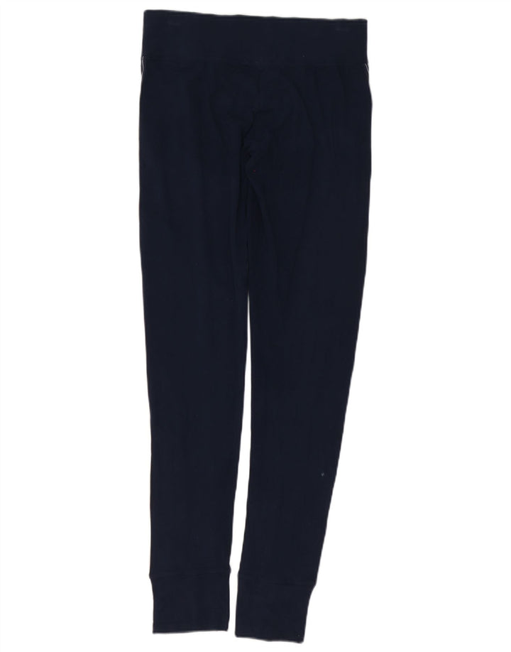 Tommy Hilfiger Womens Graphic Leggings UK 12 Medium Navy Blue Cotton