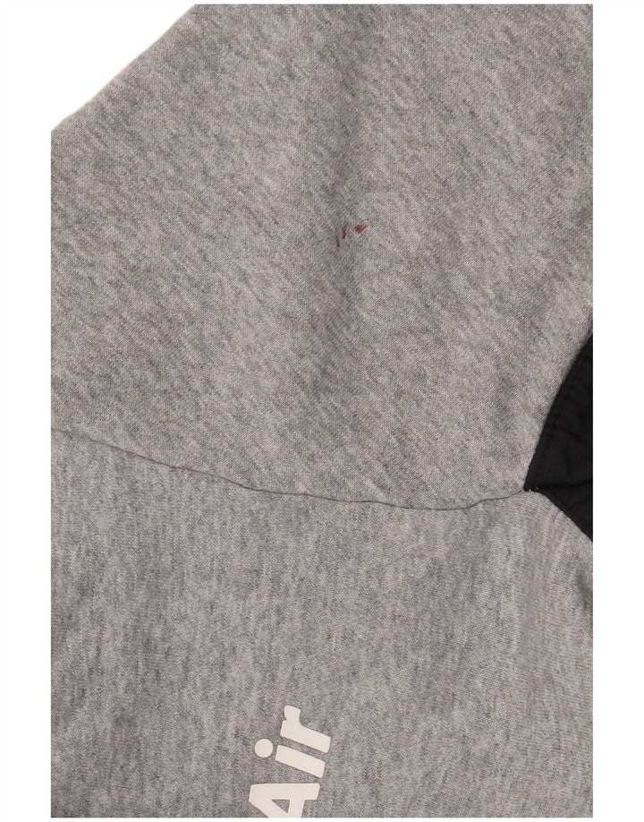 Nike Mens Sweatshirt Jumper Small Grey Colourblock Polyester