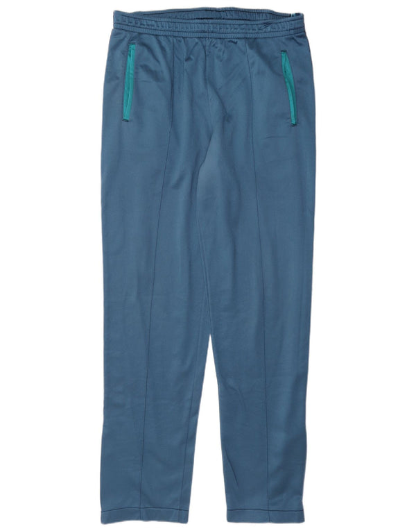 Asics Mens Graphic Tracksuit Trousers IT 50 Medium Navy Blue Colourblock
