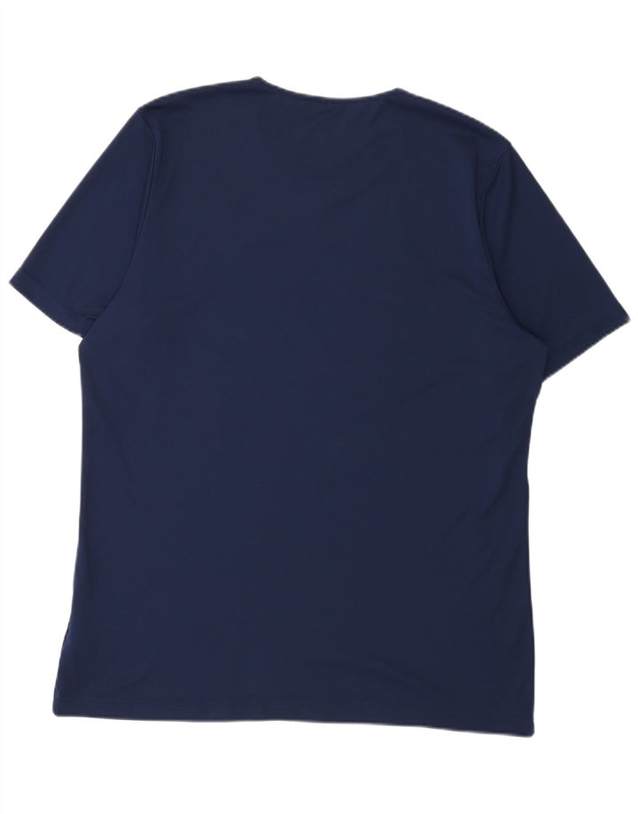 Adidas Mens Aeroready T-Shirt Top XL Navy Blue Polyester
