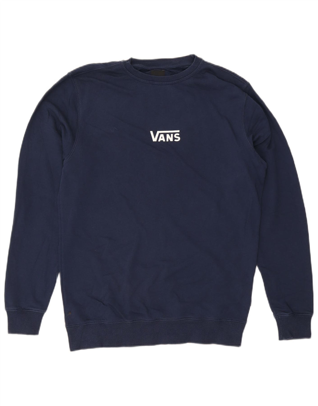 Vans Mens Sweatshirt Jumper Small Navy Blue Cotton