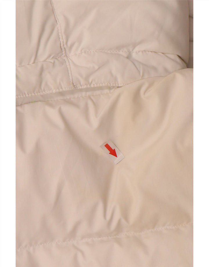 Tommy Hilfiger Mens Graphic Padded Jacket UK 40 Large White Colourblock