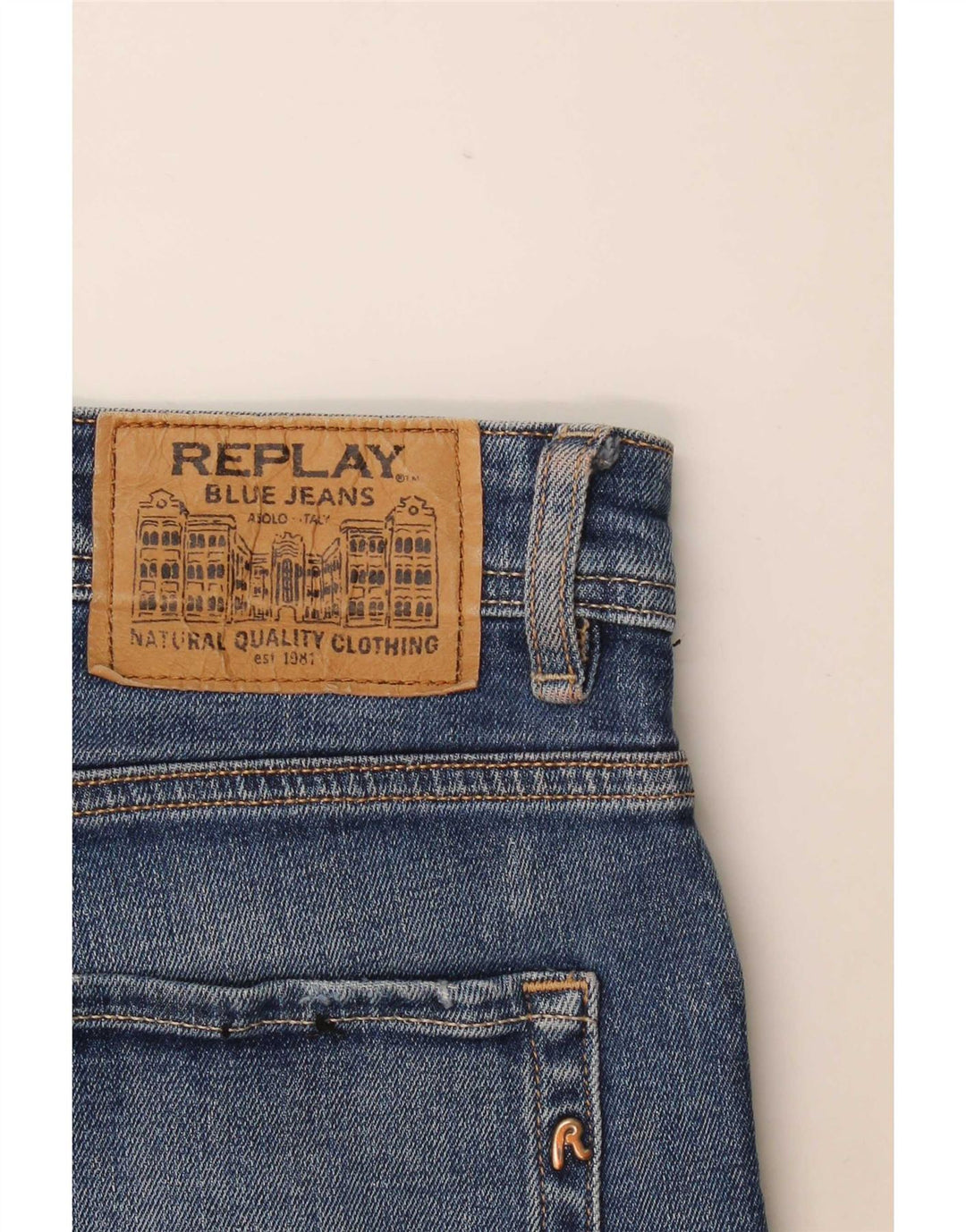 Replay Mens Rocco Straight Jeans W36 L30 Blue