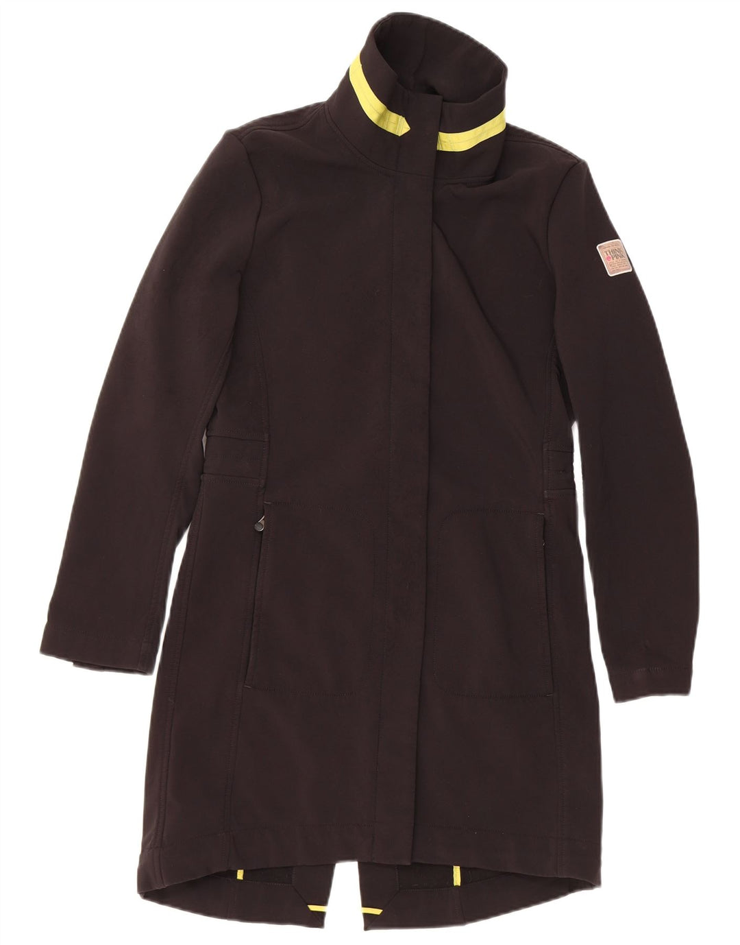 Think Pink Womens Parka Jacket UK 10 Small Black Polyamide