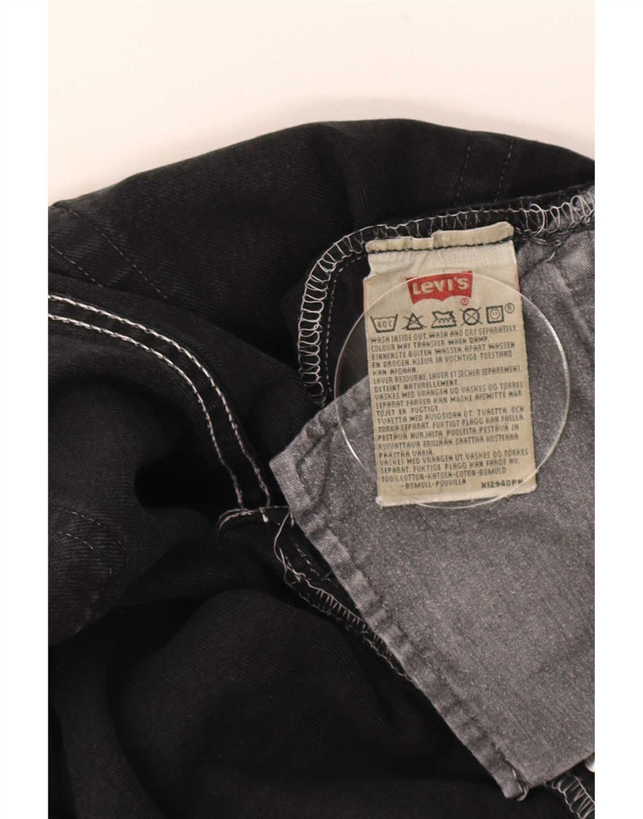Levi's Mens Straight Jeans W31 L30 Black Cotton