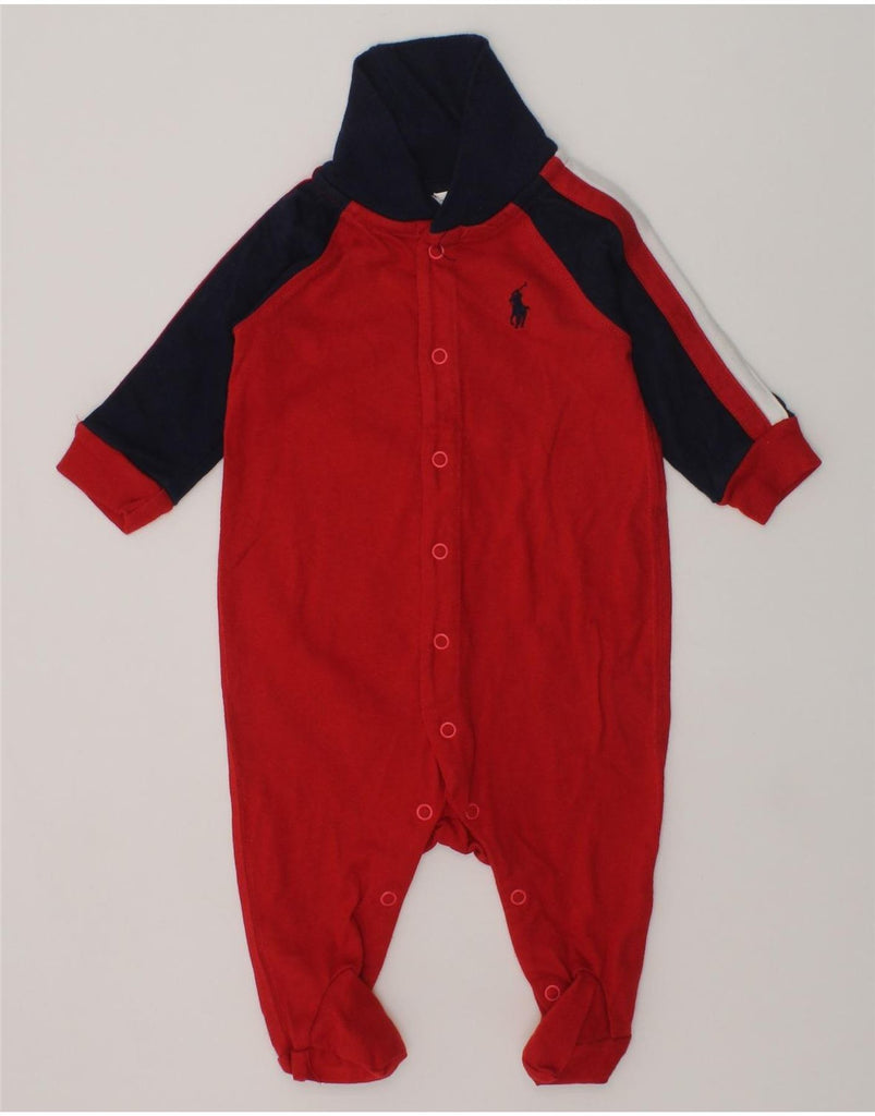 RALPH LAUREN Baby Girls Bodysuit 0-3 Months Red Cotton | Vintage Ralph Lauren | Thrift | Second-Hand Ralph Lauren | Used Clothing | Messina Hembry 