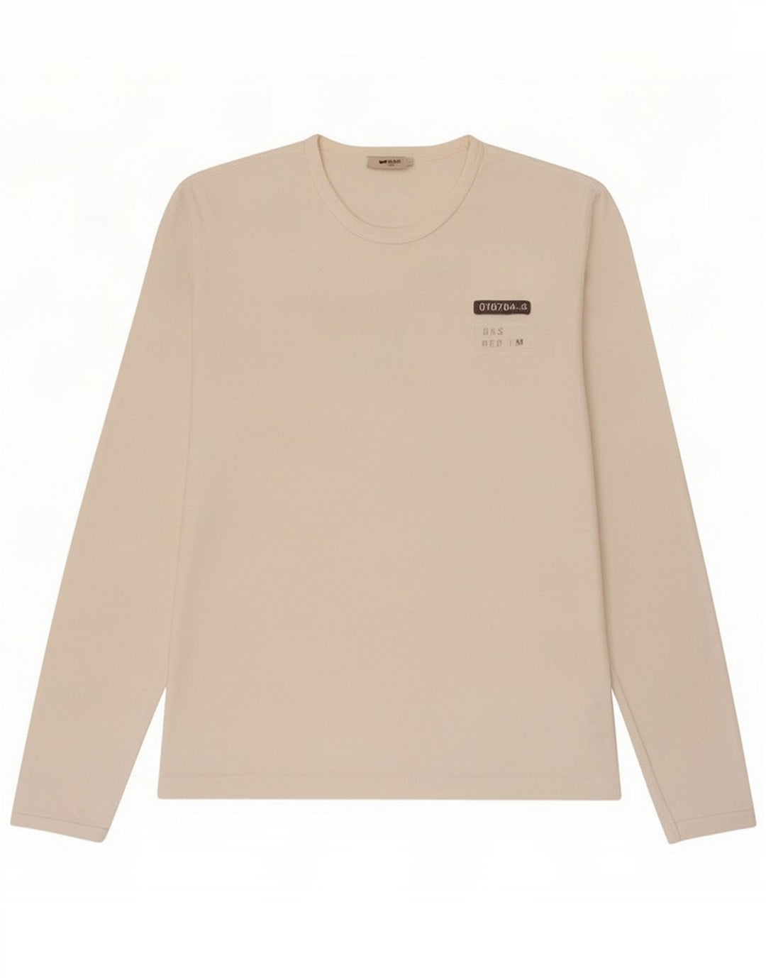Gas Mens Top Long Sleeve XL White Cotton