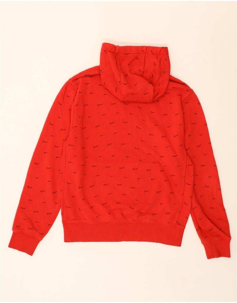 NIKE Mens Graphic Hoodie Jumper Small Red Cotton Vintage Nike and Second-Hand Nike from Messina Hembry 