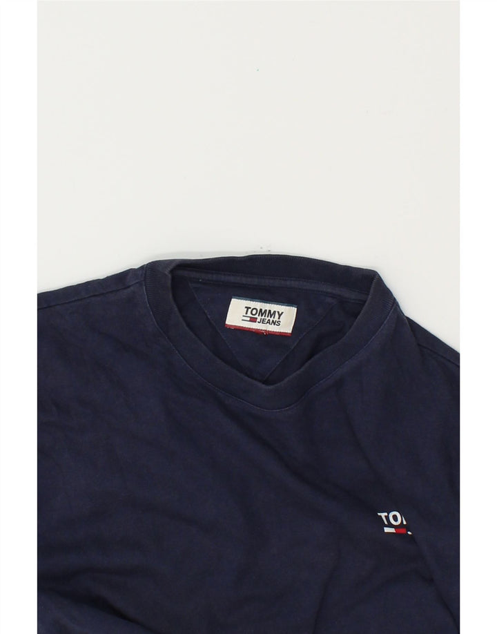 TOMMY HILFIGER Mens T-Shirt Top Medium Navy Blue Vintage Tommy Hilfiger and Second-Hand Tommy Hilfiger from Messina Hembry 