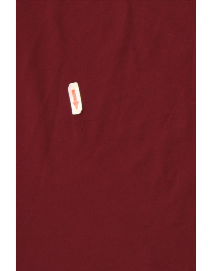 Adidas Mens Climalite T-Shirt Top Medium Maroon Polyester