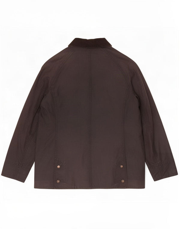 Barbour Womens Waxed Cotton Jacket UK 10 Small Brown