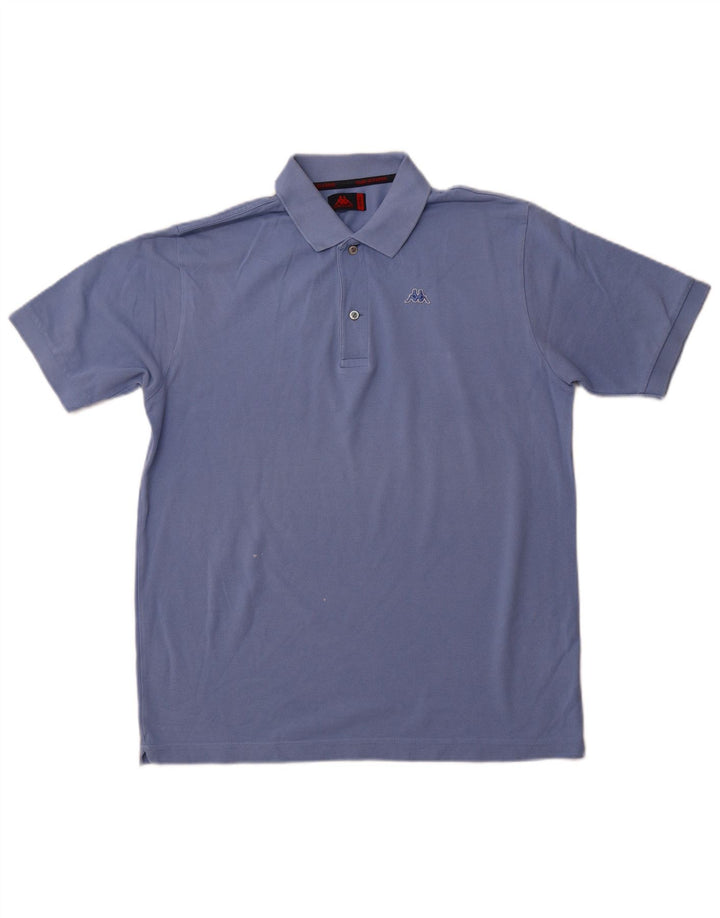 KAPPA Mens Polo Shirt Medium Blue Cotton