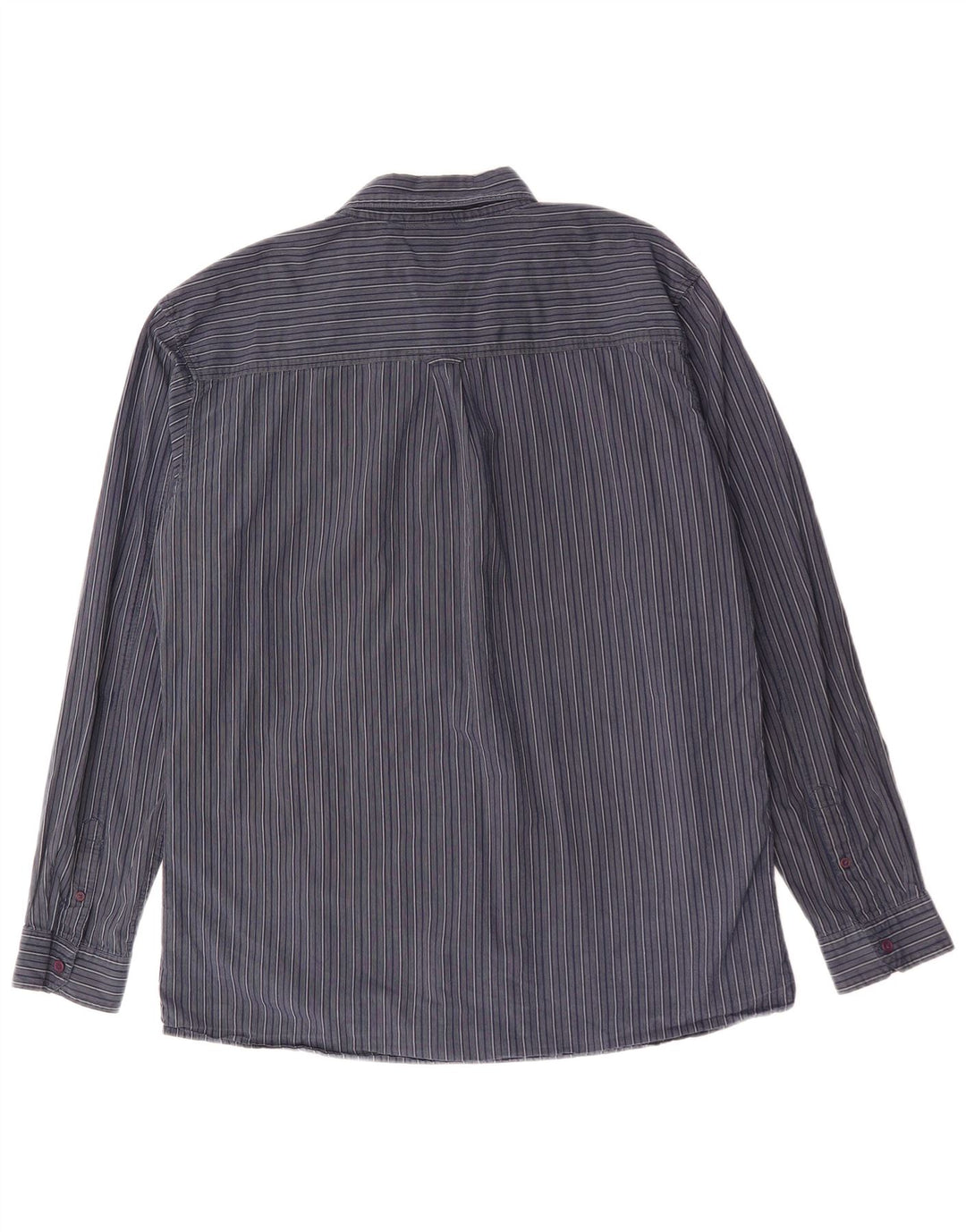 Lee Mens Shirt 2XL Navy Blue Striped Cotton