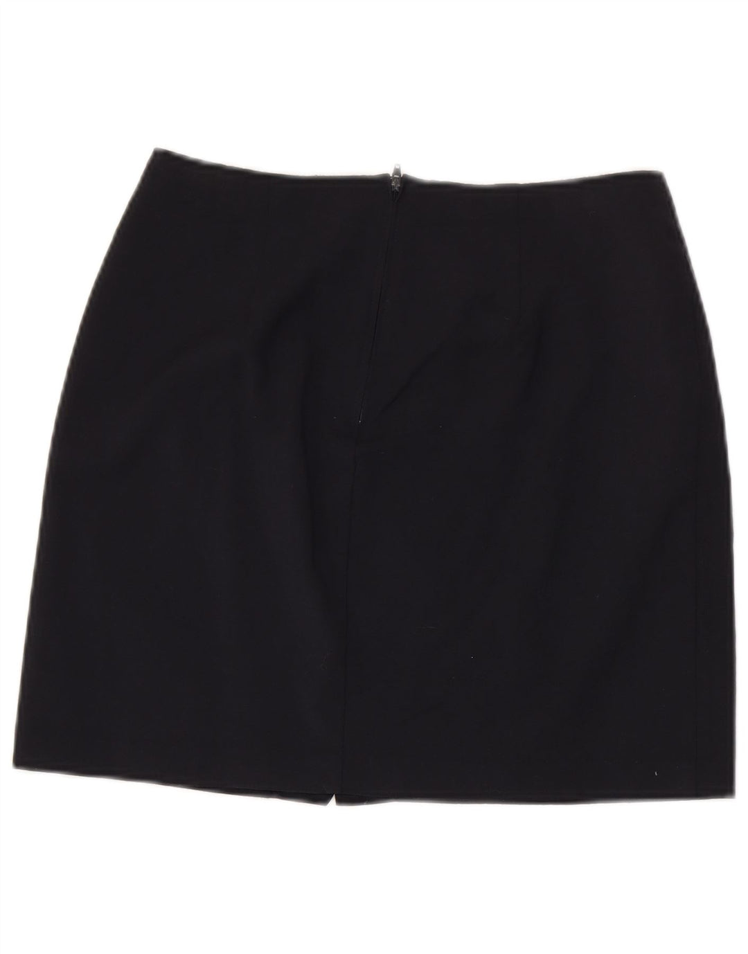 Benetton Womens Mini Skirt IT 44 Medium W28 Navy Blue Virgin Wool