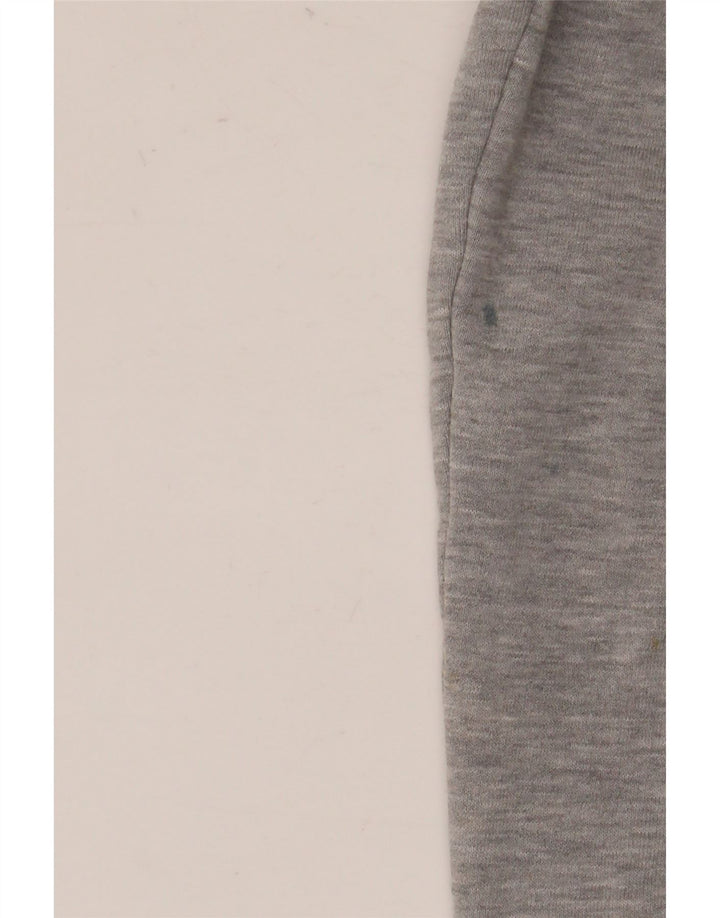 Adidas Mens Zip Hoodie Sweater Large Grey Flecked Cotton