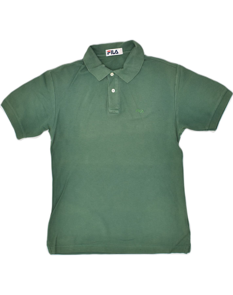 FILA Mens Polo Shirt 2XS Green | Vintage Fila | Thrift | Second-Hand Fila | Used Clothing | Messina Hembry 