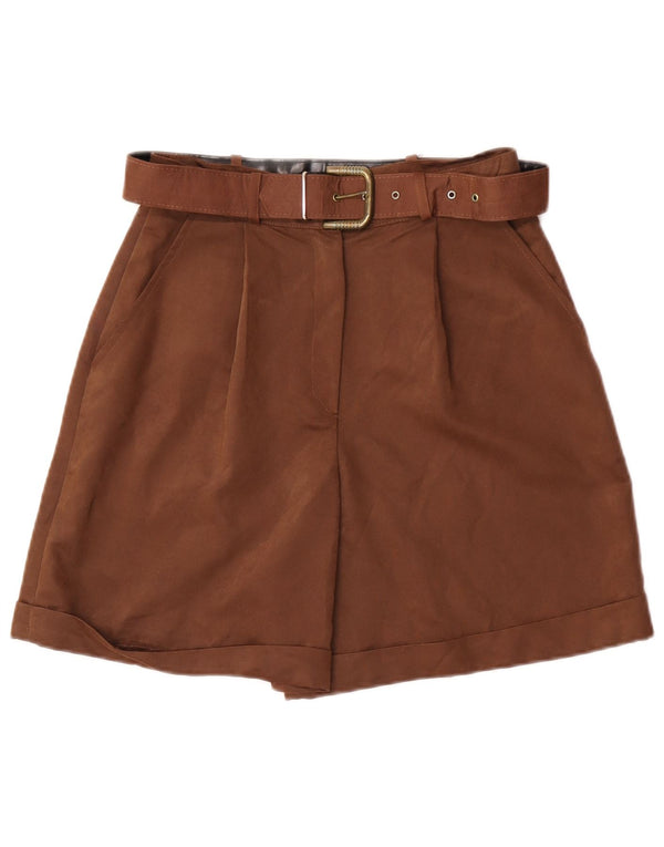 Vintage Womens High Waist Pegged Chino Shorts IT 44 Medium W26 Brown