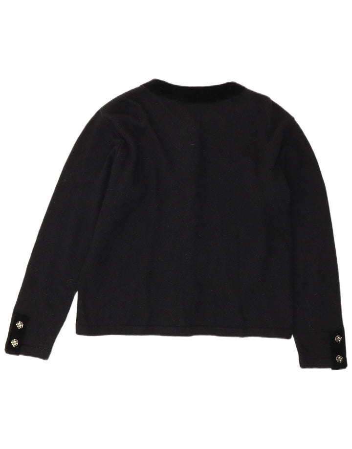 Fausta Womens Cardigan Sweater UK 14 Medium Black