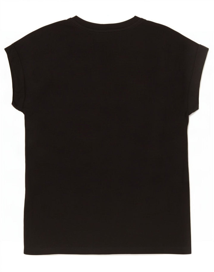Reiss Mens T-Shirt Top Small Black Cotton