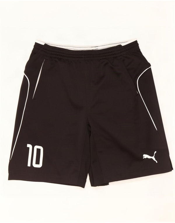 Puma Mens Graphic Sport Shorts Medium Black Polyester