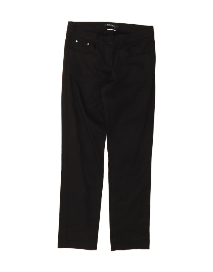MAX MARA Womens Straight Casual Trousers W30 L30 Black Vintage Max Mara and Second-Hand Max Mara from Messina Hembry 