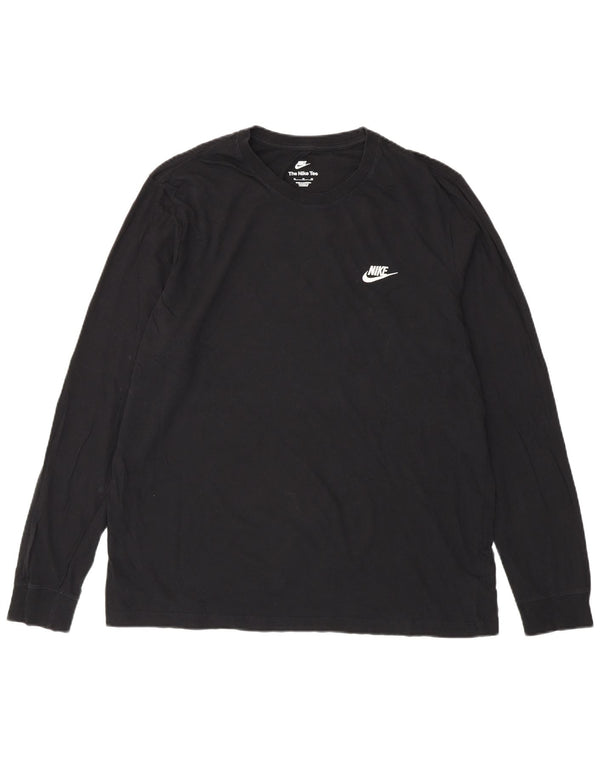 Nike Mens Top Long Sleeve XL Black Cotton
