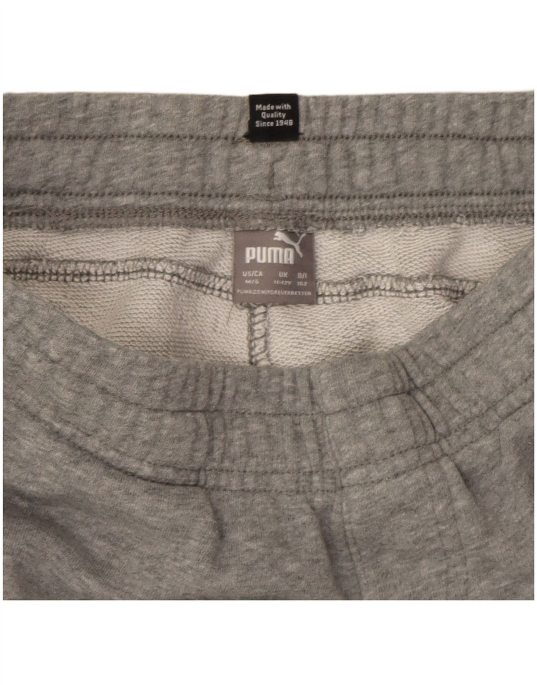 Puma Boys Sport Shorts 11-12 Years Grey Flecked Cotton