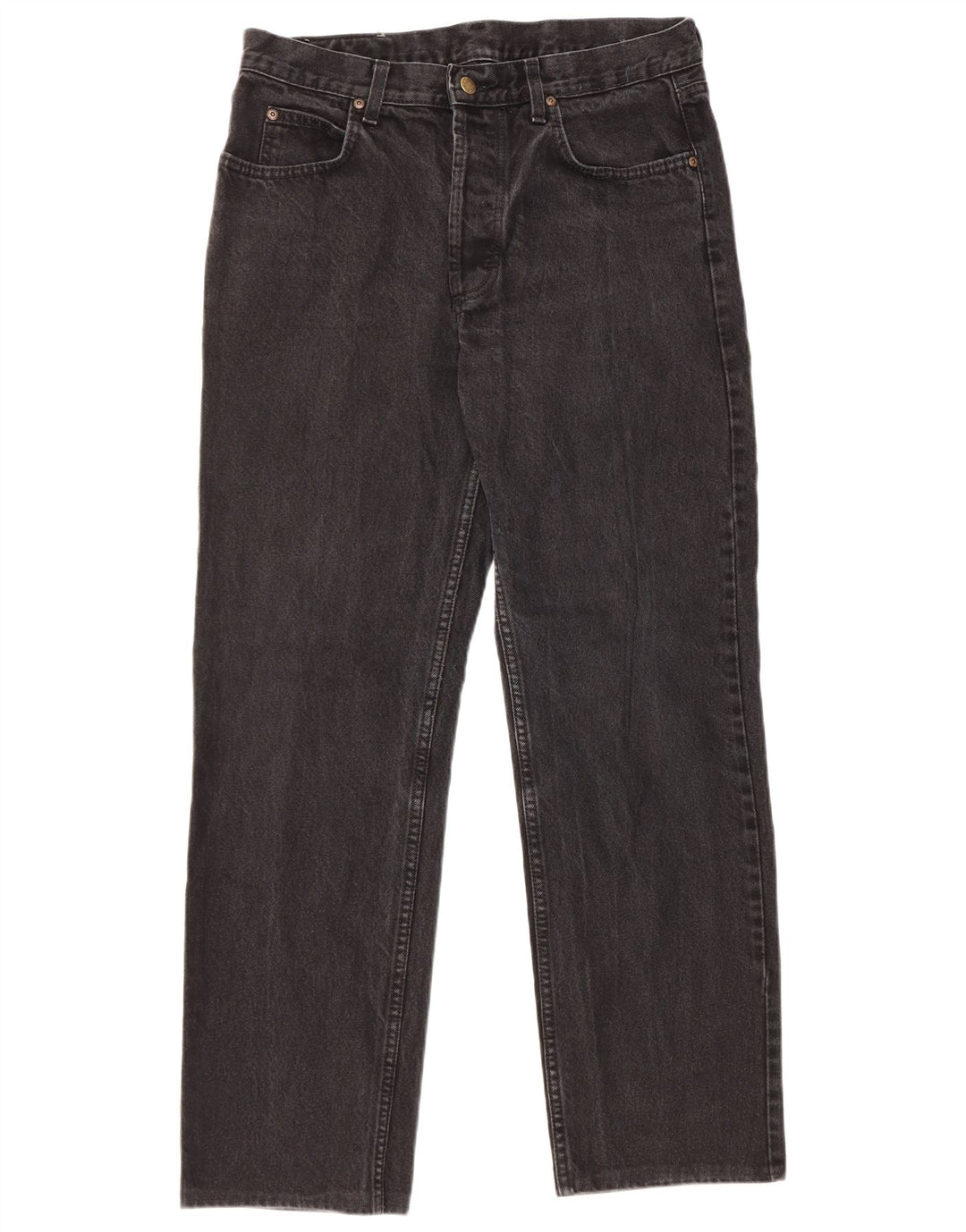 Lee Mens Chicago Straight Jeans W34 L29 Black Cotton