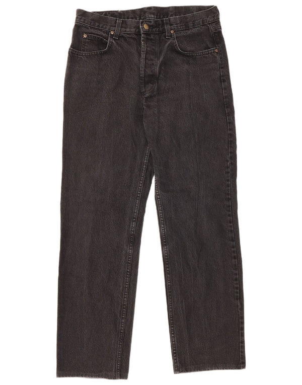 Lee Mens Chicago Straight Jeans W34 L29 Black Cotton
