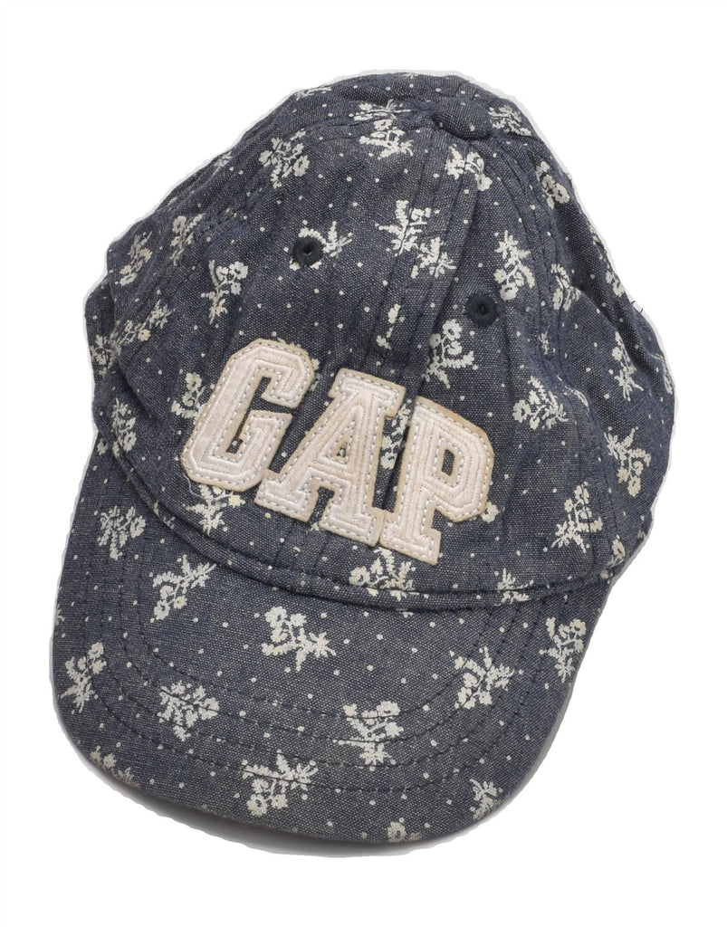 GAP Girls Graphic Baseball Cap 2-3 Years Blue Floral Cotton | Vintage Gap | Thrift | Second-Hand Gap | Used Clothing | Messina Hembry 