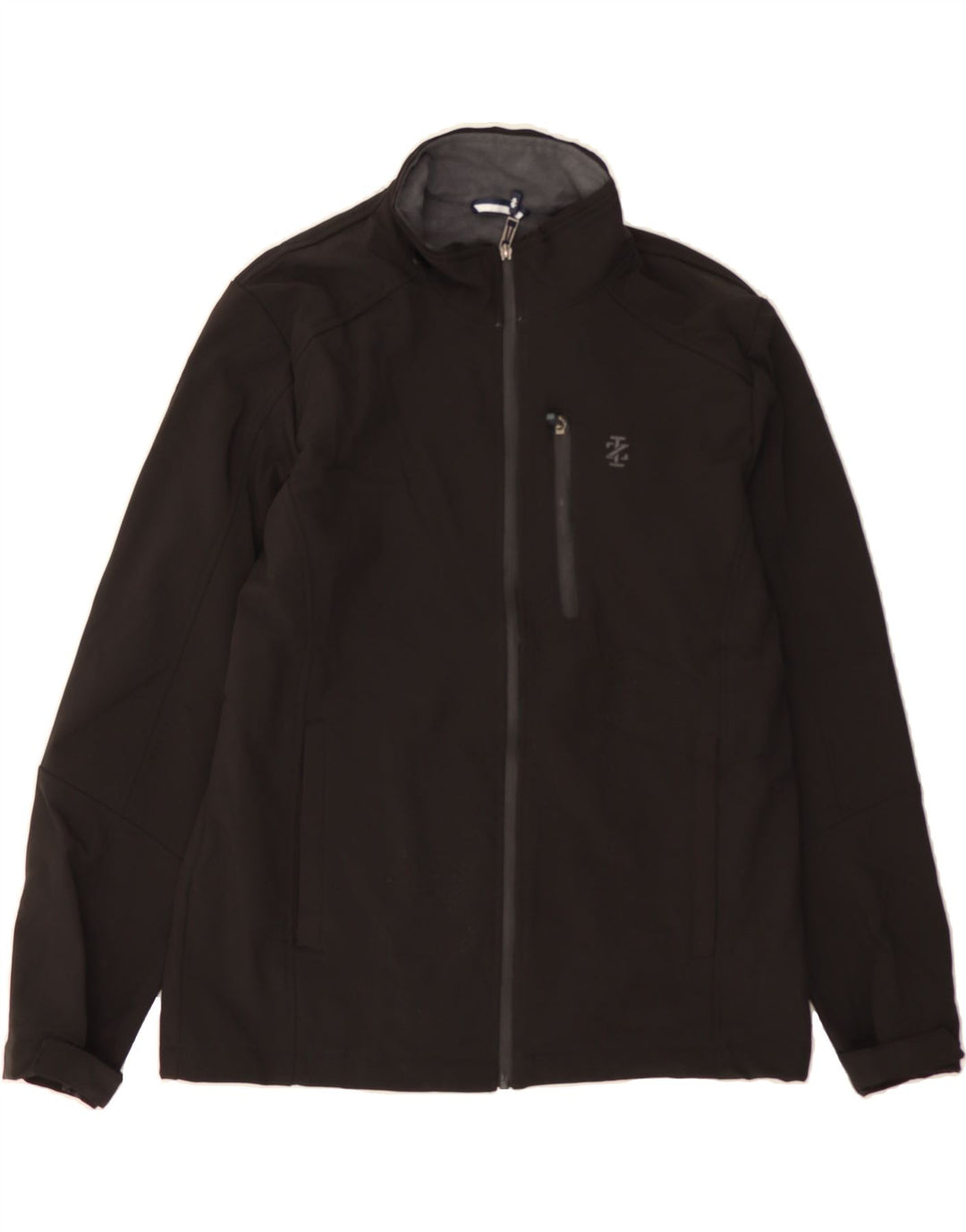 IZOD Mens Windbreaker Jacket UK 38 Medium Black Polyester Vintage Izod and Second-Hand Izod from Messina Hembry 