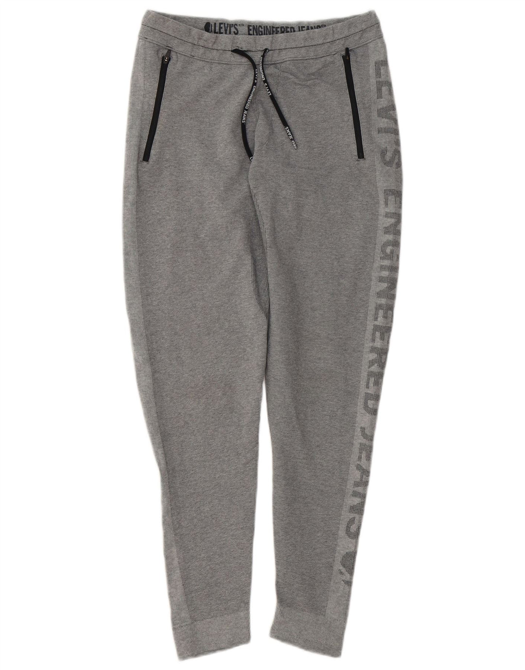 Levi's Mens Graphic Tracksuit Trousers Joggers Small Grey Modern
