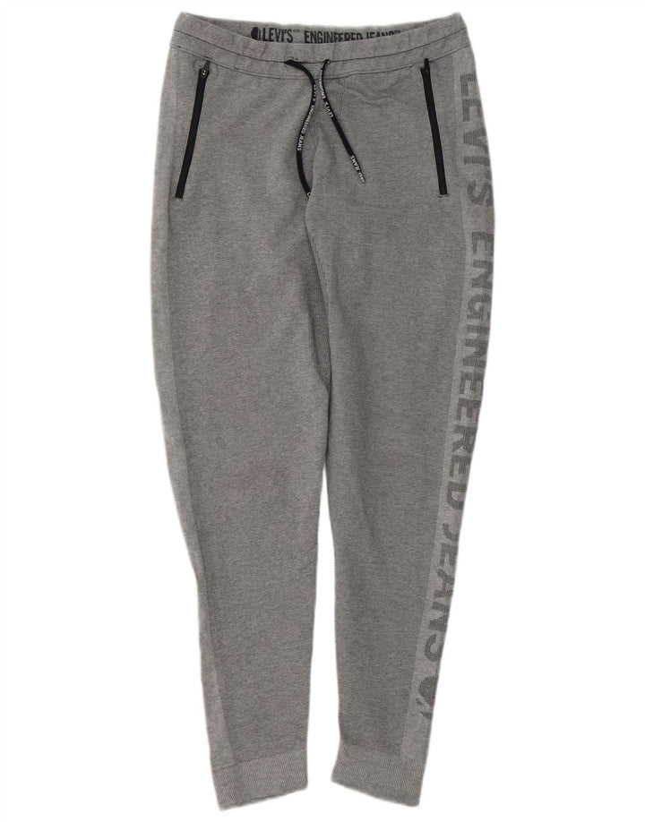 Levi's Mens Graphic Tracksuit Trousers Joggers Small Grey Modern