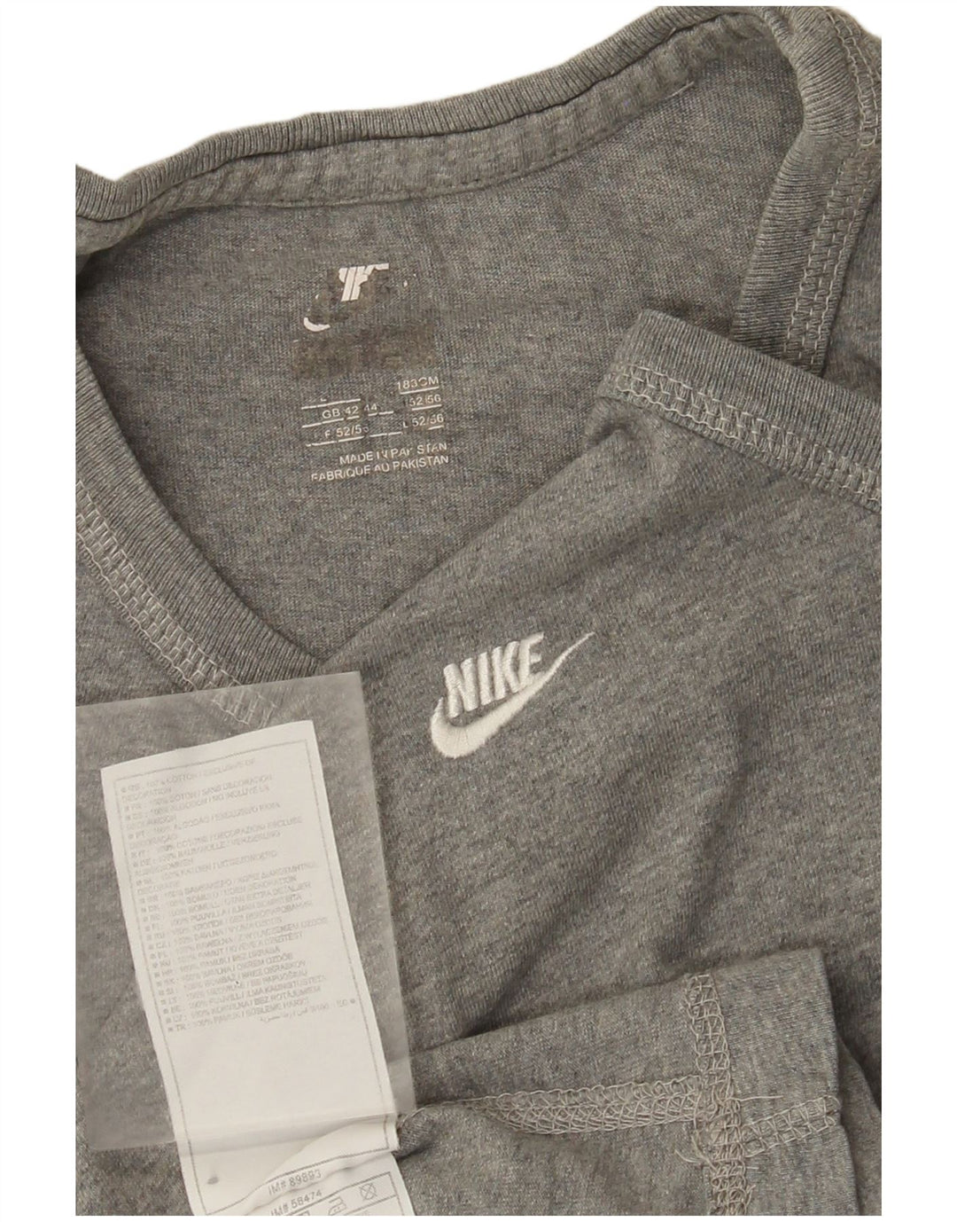 Nike Mens Vest Top UK 42/44 Large Grey Cotton