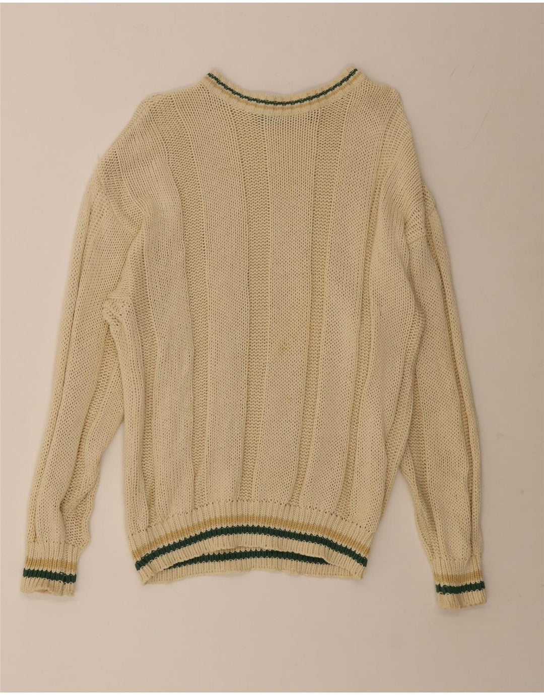 Henry Cottons Mens Boat Neck Jumper Sweater Large Yellow