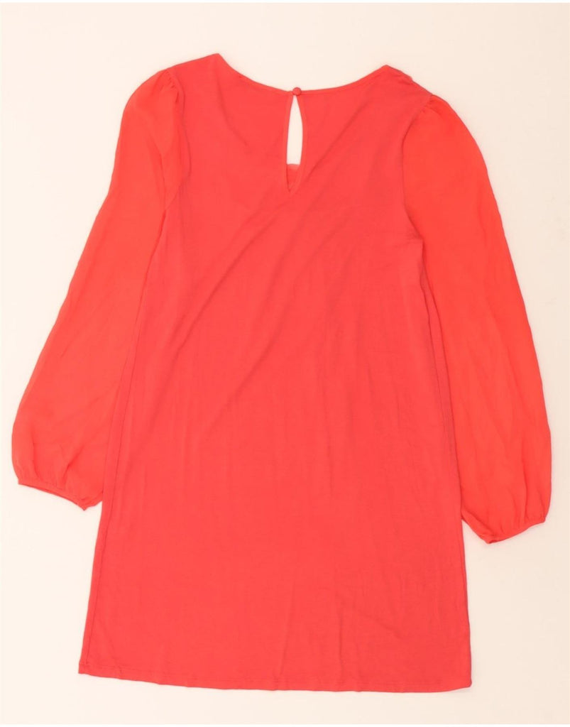 OASIS Womens Long Sleeve Shift Dress UK 10 Small Pink Viscose Vintage Oasis and Second-Hand Oasis from Messina Hembry 