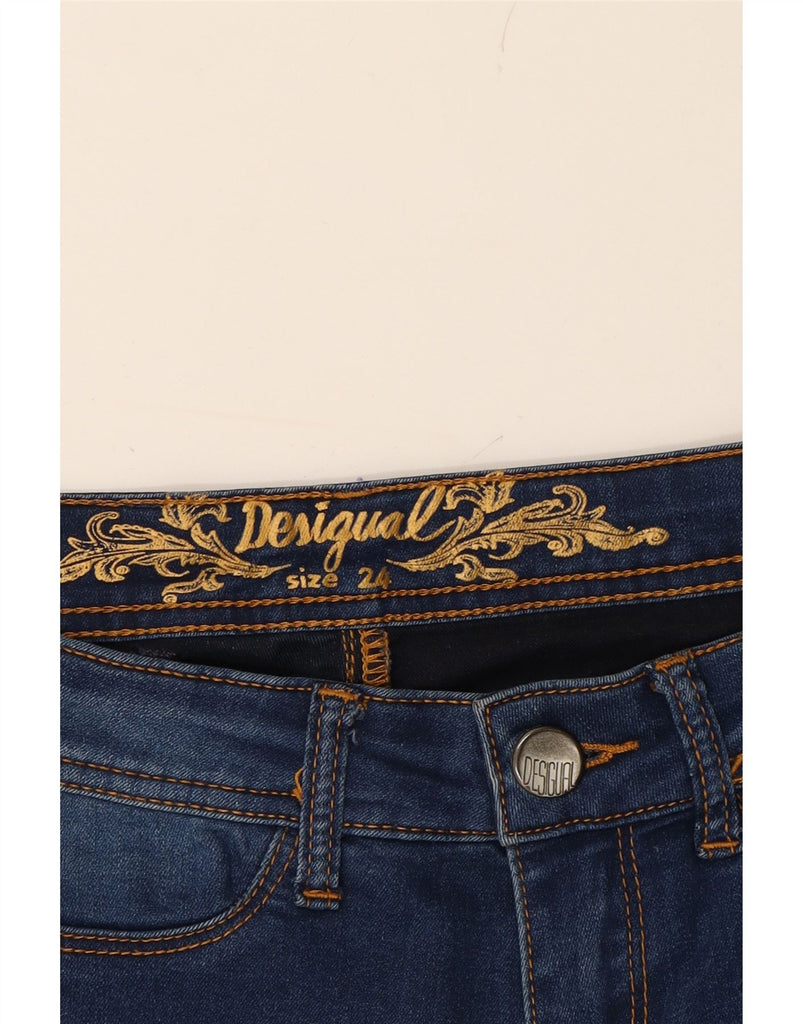DESIGUAL Womens Skinny Jeans W24 L32  Blue Vintage Desigual and Second-Hand Desigual from Messina Hembry 