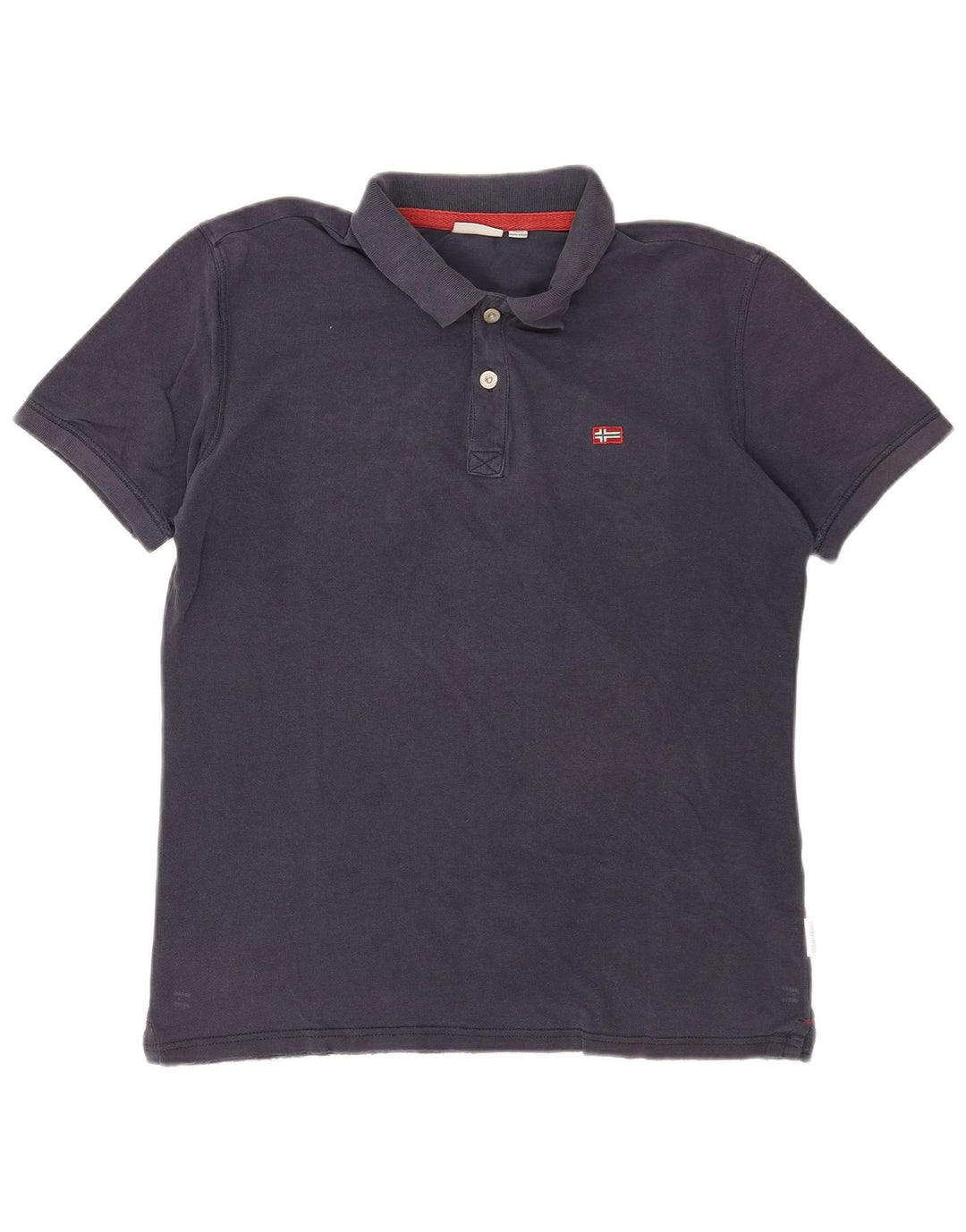 Napapijri Mens Polo Shirt Large Navy Blue