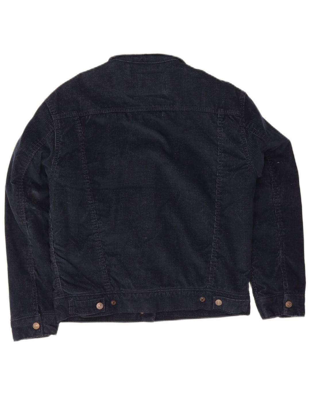 Levi's Womens Corduroy Sherpa Jacket UK 6 XS Navy Blue Polyester
